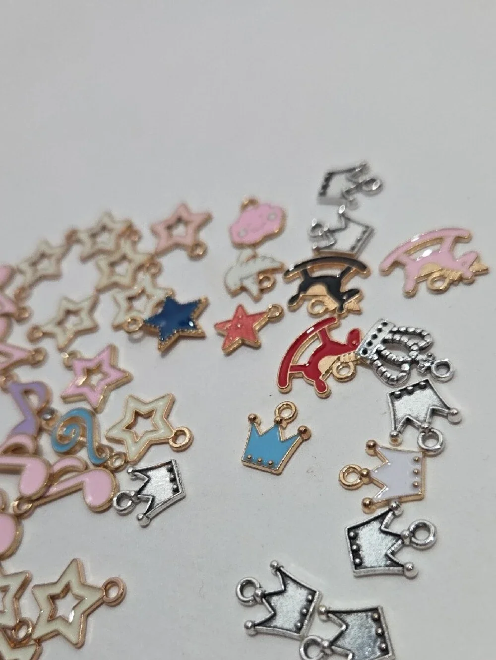 Kids Charm Assortment - Cute Star, Crown & Music Charms